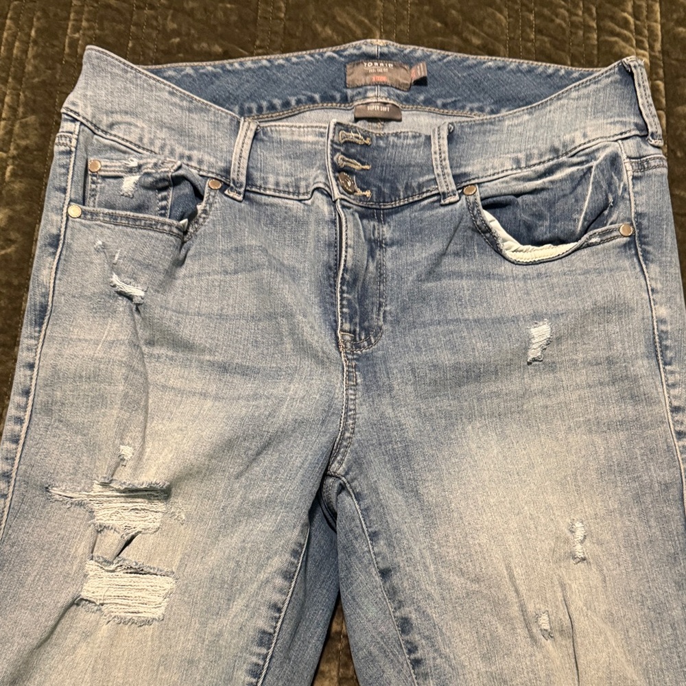 Torrid Light Blue Boyfriend Jeans